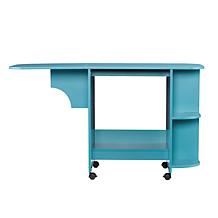 Expandable Rolling Sewing/Craft Station - Turquoise