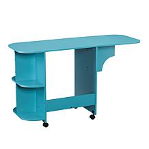 Expandable Rolling Sewing/Craft Station - Turquoise