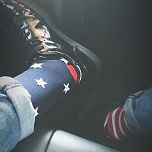 Extreme Fit Mismatched Flag Knee High Compression Socks