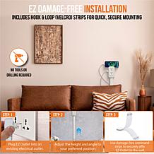 EZ Outlet with 180-Degree Rotation, Extension and 4 Port Connections