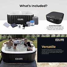 EZLIFE 6 Person Inflatable Hot Tub