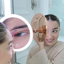 Fancii Lana Rechargeable 10X Rose Gold Round Mirror