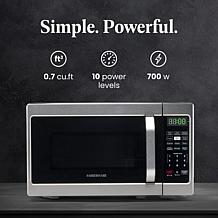 Farberware Classic .7 Cu Ft 700-Watt Microwave Oven- Brushed Stainless