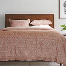 Farm to Home Organic Cotton Coral Batik Design Duvet Set - Twin