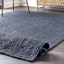 Farmhouse Jute Area Navy Rug
