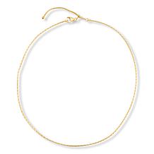 Fiorenza Sterling Silver Cordano Link Chain Adjustable 18" Necklace