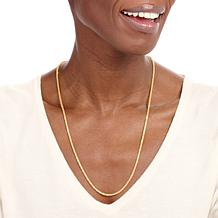 Fiorenza Sterling Silver Daisy Sparkle Chain 30" Necklace