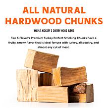 Fire & Flavor FFW204 Premium Smoking Wood Chunks, 4 Pounds, Cherry