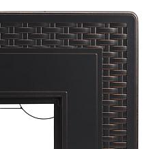 Fire Sense Albany Rectangular Aluminum LPG Fire Pit