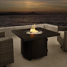 Fire Sense Clayton Square Aluminum LPG Fire Pit
