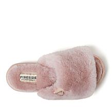 Fireside by Dearfoams Women's Cairns Shearling Slide Slipper