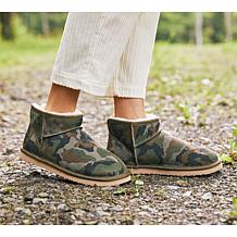 Fireside by Dearfoams Women's Genuine Shearling Ankle Boot - Riverland