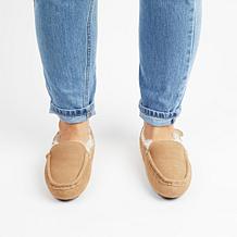 Fireside By Dearfoams Women's Mel Genuine Shearling Moccasin Slipper