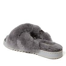 Fireside By Dearfoams Women's New Castle Shearling Slide Slippers
