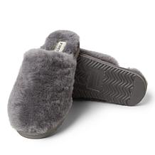 Fireside By Dearfoams Women's Shelly Beach Genuine Shearling Scuff