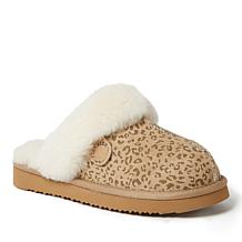 Fireside By Dearfoams Women's Sydney Genuine Shearling Scuff Slippers