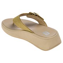 FitFlop® F-Mode Buckle Shimmerlux Flatform Sandals