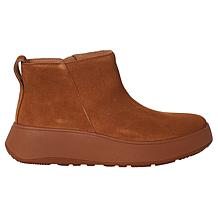 FitFlop F-Mode Suede Flatform Zip Ankle Boots