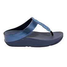 FitFlop Fino Crystal-Twist Metallic Toe-Post Sandal