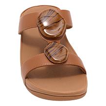 FitFlop Fino Marbled-Stone H-Bar Slides