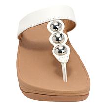 FitFlop Fino Mirror Metallic Leather Toe-Post Sandal
