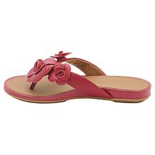 FitFlop Gracie Leather Flower Flip-Flop Sandal
