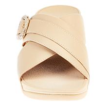 FitFlop® Lulu Crystal Buckle Leather X-Band Sandal