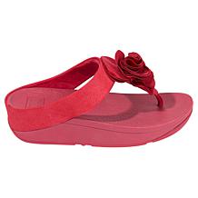 FitFlop Lulu Florrie Leather Toe-Post Sandal