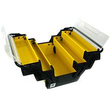 Fleming Supply 3-Tier Parts & Crafts Yellow Toolbox - 18”
