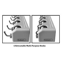 Fleming Supply Wall Mounted Shovel, Rake and Tool Holder with Hooks