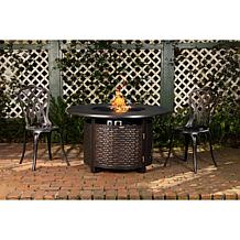 Florence Woven Aluminum LPG Fire Pit