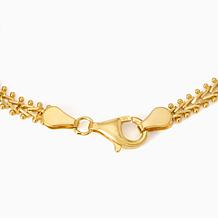 Flower Station Imperial Wheat Diamond Cut Bracelet