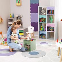 Foldable Storage Cube Bins 6-Pack with Clear Window
