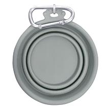 FouFouDog Silicone Travel Bowl for Dogs & Cats X-Small 7oz- Grey