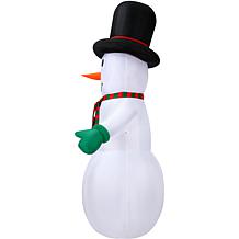 Fraser Hill Farm 10-Ft. Pre-Lit Inflatable Snowman
