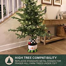 Fraser Hill Farm 14.5-in. Happy Snowman Christmas Tree Base for Art...