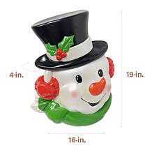 Fraser Hill Farm 19-in. Snowman Blow Mold Wall Decoration or Tree T...