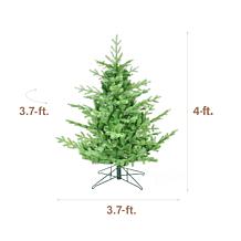 Fraser Hill Farm 4-Ft. Foxtail Pine Unlit Artificial Christmas Tree...