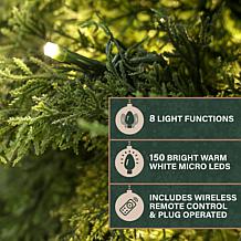Fraser Hill Farm 4-Ft. Real Feel Cedar Pre-Lit Potted Porch Tree wi...