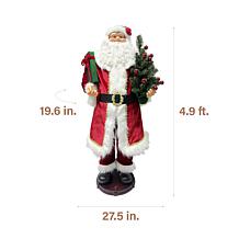 Fraser Hill Farm 4.9-Ft. Traditional Animated Musical Dancing Santa...
