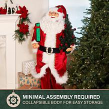 Fraser Hill Farm 4.9-Ft. Traditional Animated Musical Dancing Santa...