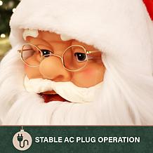 Fraser Hill Farm 4.9-Ft. Traditional Animated Musical Dancing Santa...