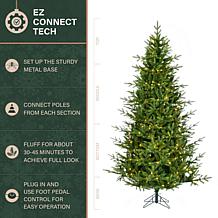 Fraser Hill Farm 7.5-Ft. Foxtail Pine Pre-Lit Artificial Christmas ...