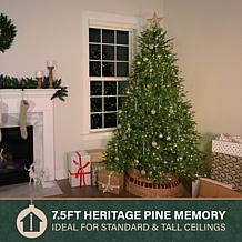 Fraser Hill Farm 7.5-Ft. Heritage Pine Pre-Lit Artificial Christmas...
