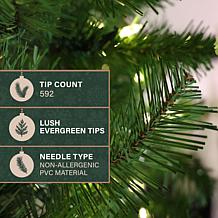 Fraser Hill Farm Evergreen Classic 6.5-Ft. Slim Artificial Christma...