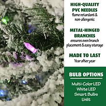 Fraser Hill Farms 9' Flocked Mountain Pine Tree - Multicolor