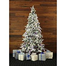 Fraser Hill Farms 9' Flocked Mountain Pine Tree - Multicolor