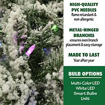 Fraser Hill Farms 9' Flocked Mountain Pine Tree - Multicolor