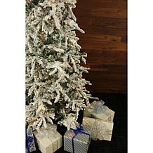 Fraser Hill Farms 9' Flocked Mountain Pine Tree - Smart Lights