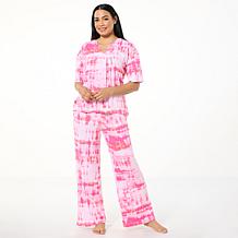 G by Giuliana 2-piece Tie-Dye Top & Wide Leg Pant Set